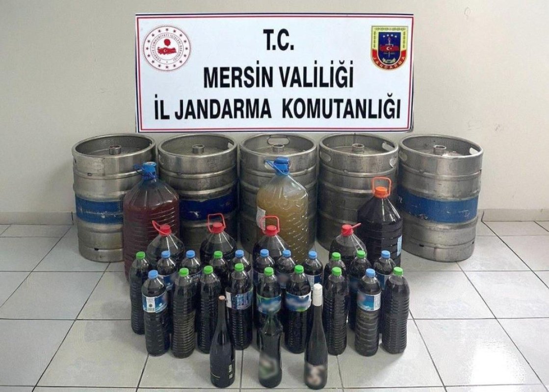  Mersin’de Sahte İçki Operasyonu