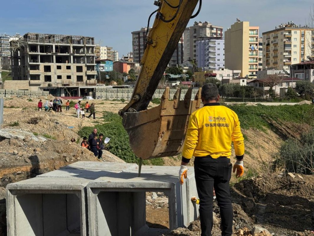 Tarsus’ta Sel Riskine Karşı Altyapı Hamlesi