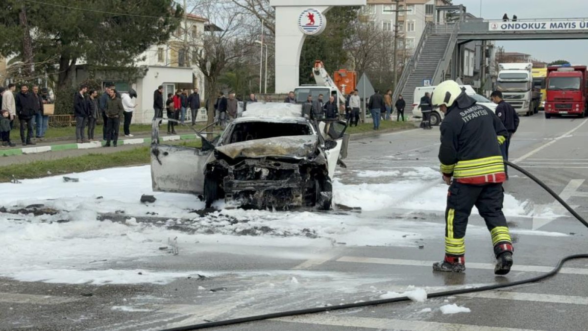 Samsun’da Zincirleme Kaza