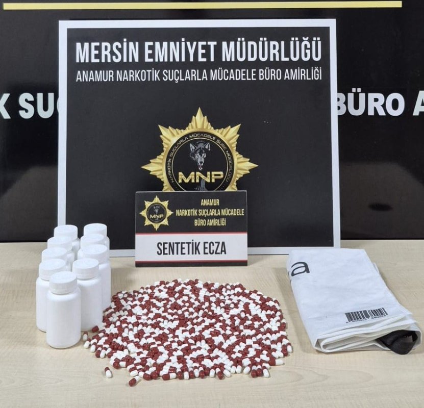 Mersin'de Çok Sayıda Sentetik Hap Ele Geçirildi
