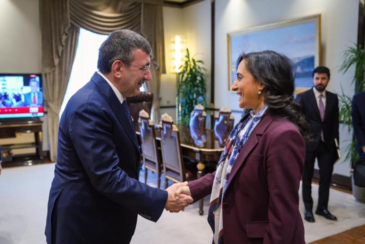 Cumhurbaşkanı Yardımcısı Yılmaz, Anand’ı Kabul Etti