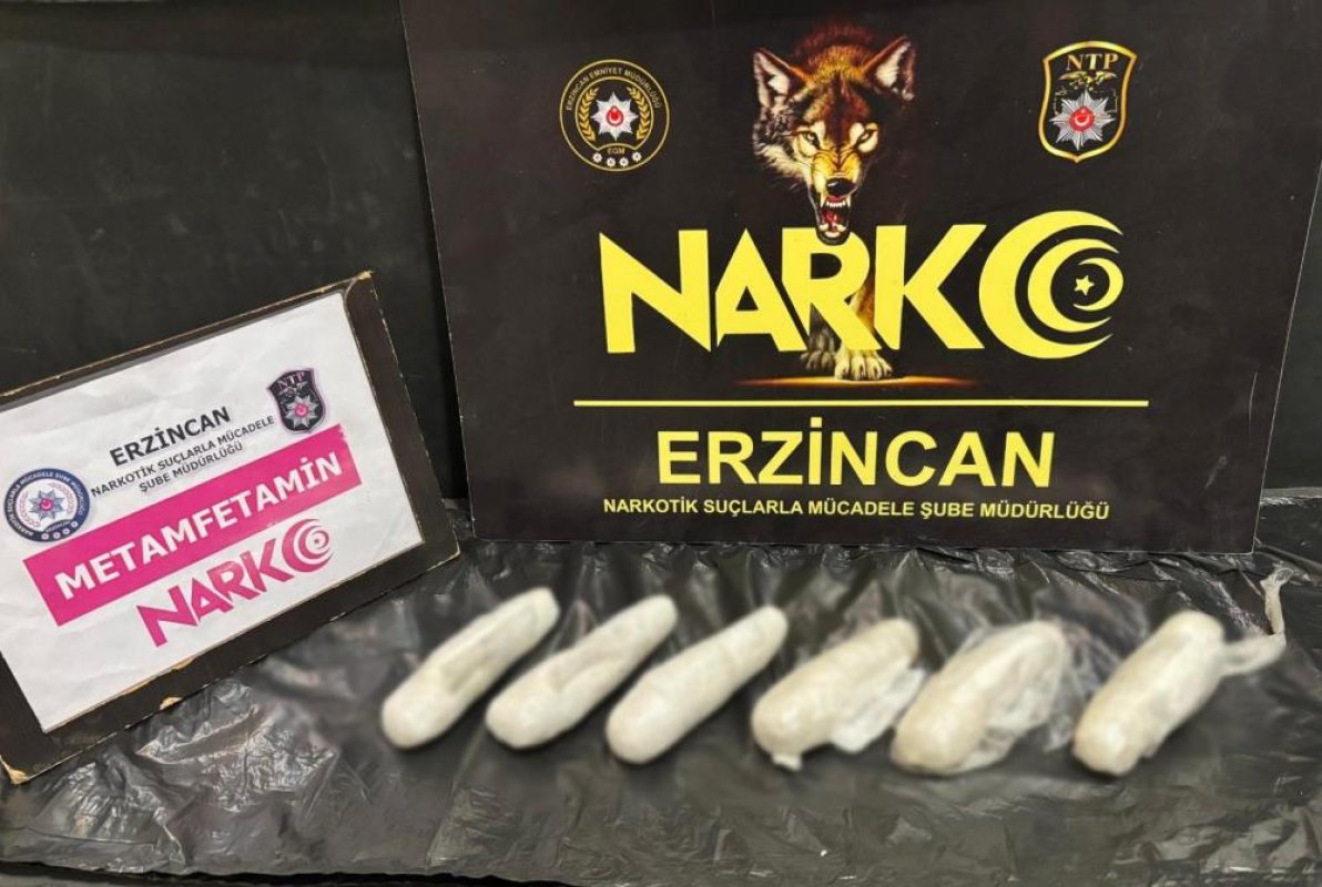 Erzincan’da 565 Gram Metamfetamin Ele Geçirildi: 2 Şüpheli Tutuklandı