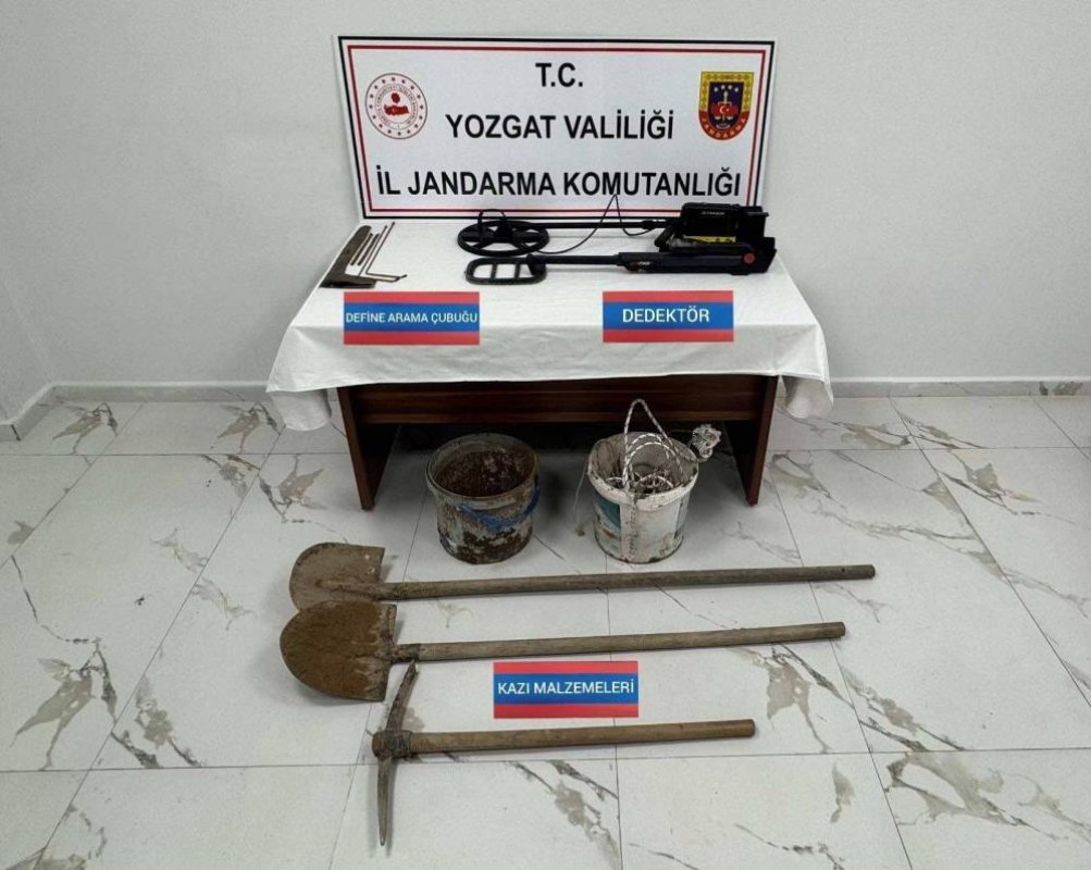 Yozgat’ta Kaçak Kazı Yapan 7 Kişi Yakalandı