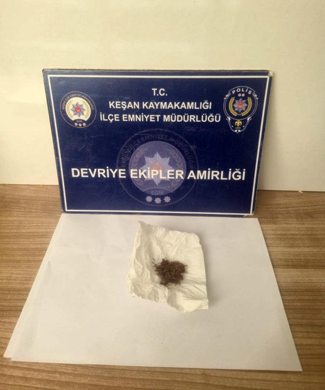 Keşan’da Uyuşturucu Ele Geçirildi