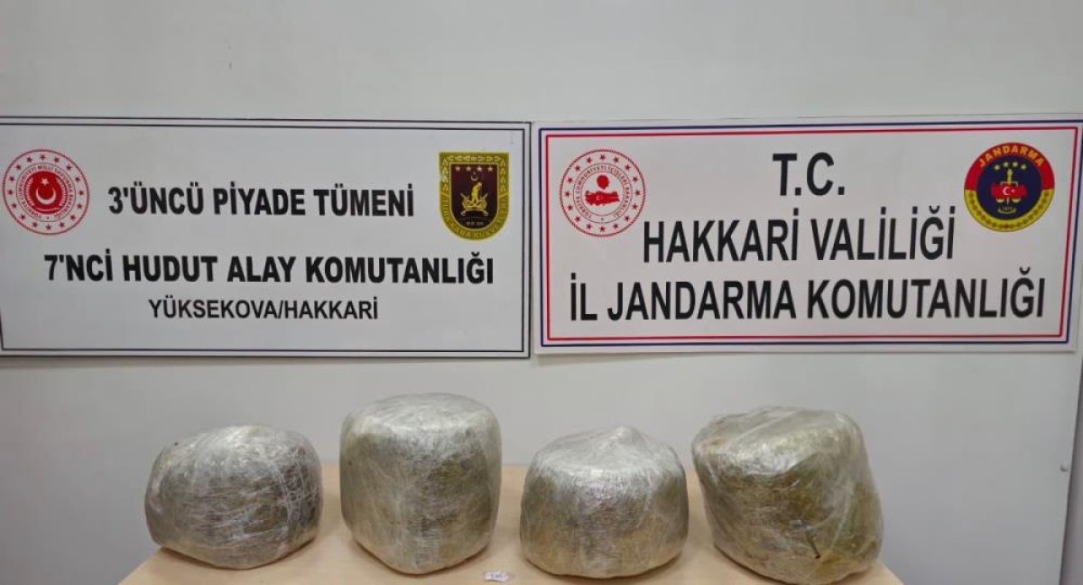 Yüksekova'da 11 kilo skunk ele geçirildi