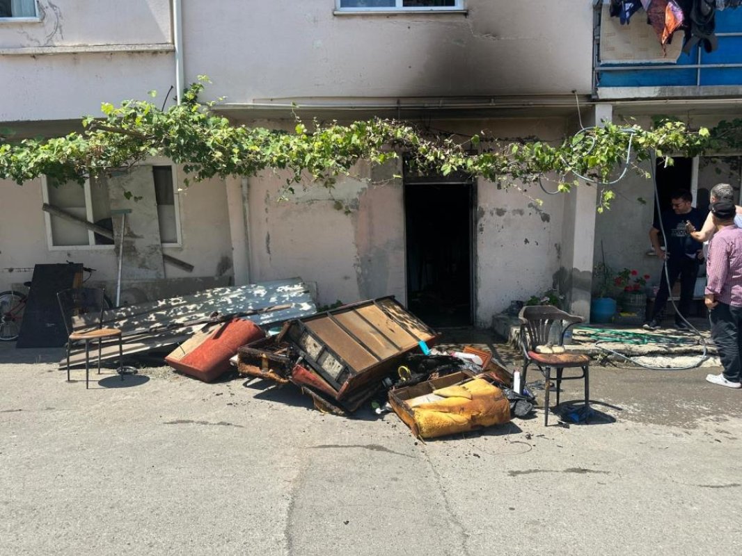 Samsun'da yangın paniği