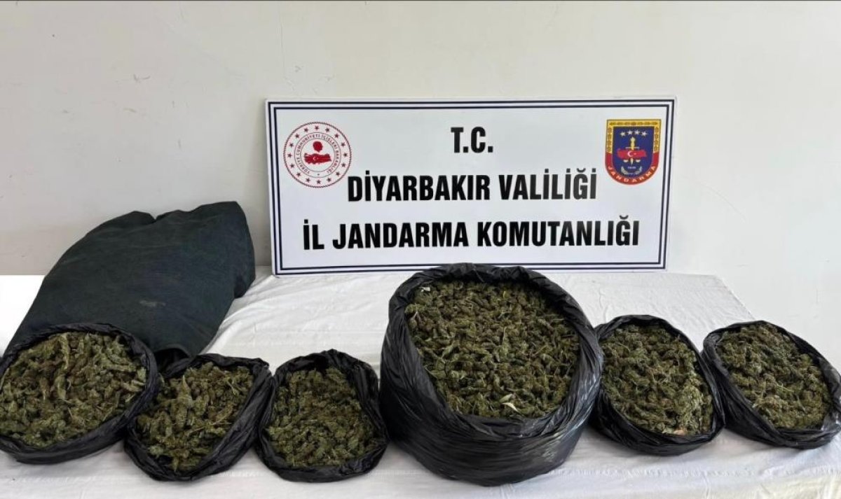 Diyarbakır'da 41 kilo esrar ele geçirildi, 18 şüpheliye işlem yapıldı
