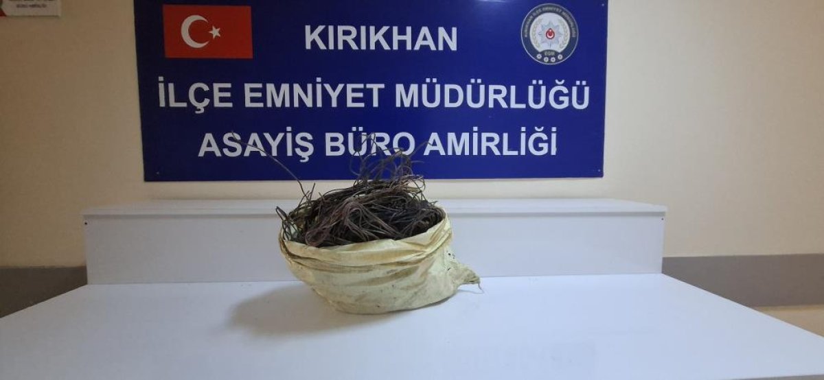 Kırıkhan’da 3 buçuk milyon TL’lik kablo çalan 3 kişi tutuklandı