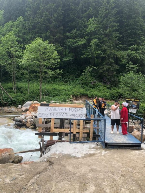  Papağanını kurtardı, kendisi mahsur kaldı