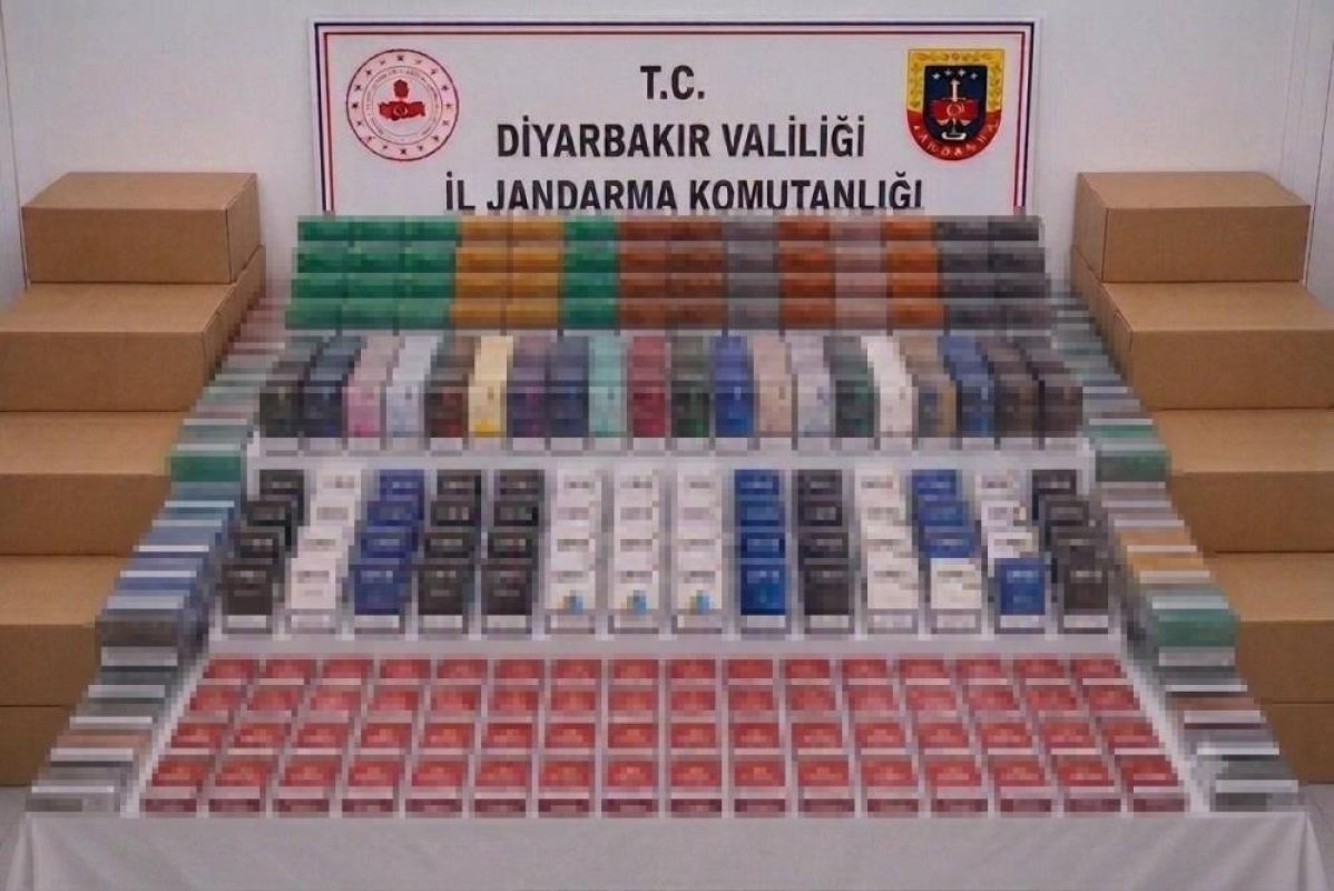  Diyarbakır'da çok sayıda gümrük kaçağı ürün ele geçirildi