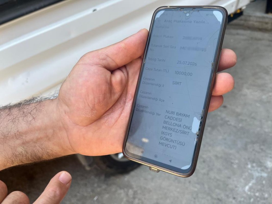 Hiç gitmediği Siirt'ten gelen trafik cezası, hayatının şokunu yaşattı