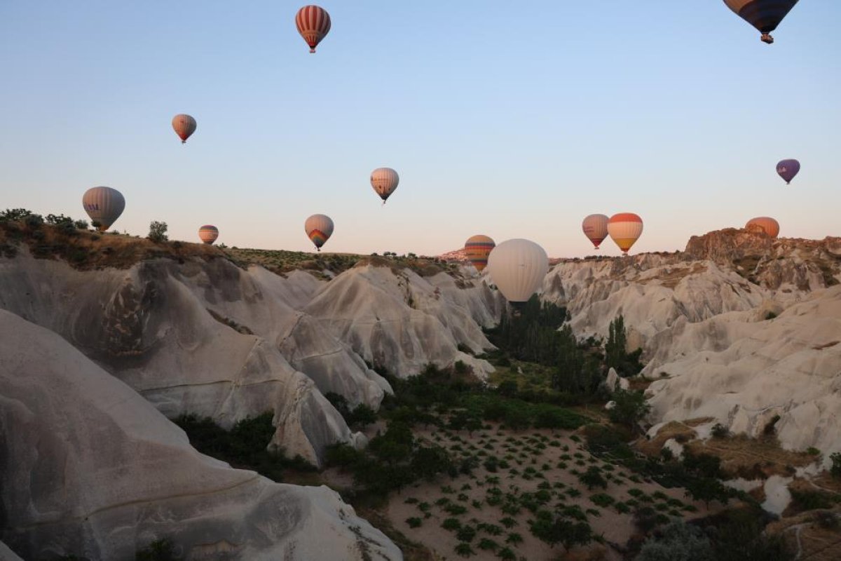6 ayda 306 bin turist Kapadokya'yı kuş bakışı izledi