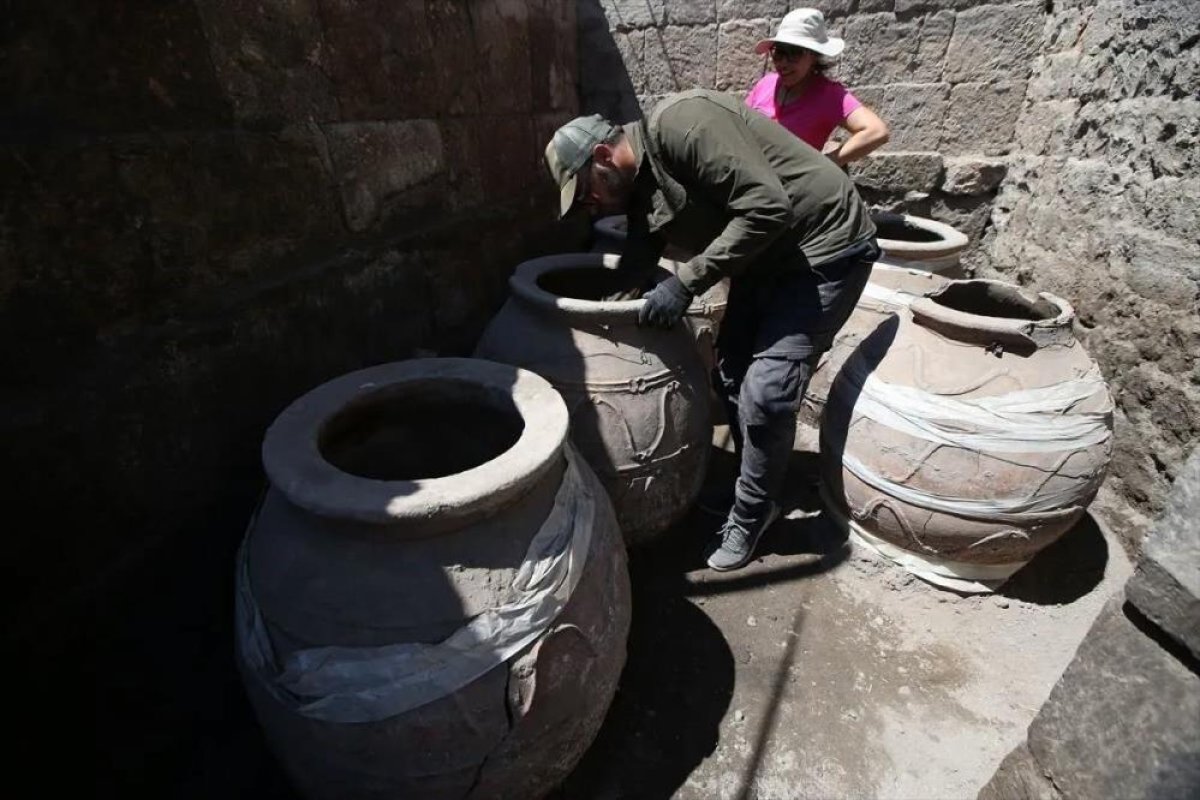  Ani Örenyeri'nde 900 yıllık erzak deposu gün yüzüne çıkarıldı