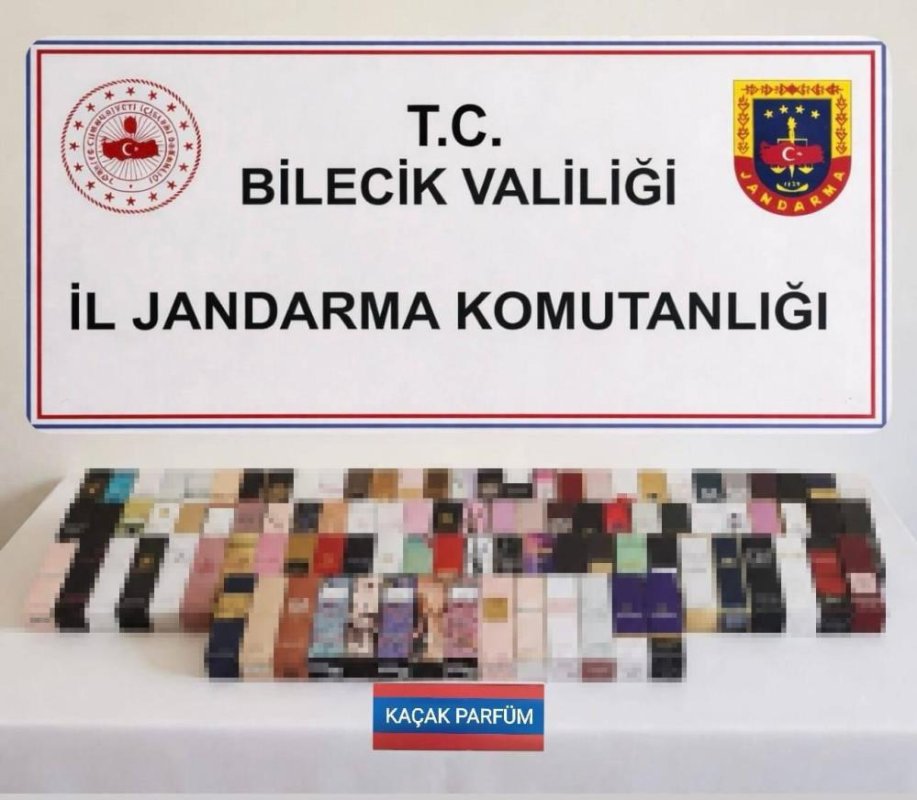 Bilecik'te 300 bin liralık kaçak parfüm ele geçirildi