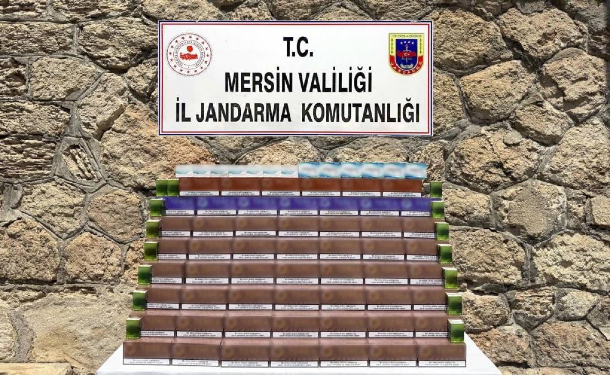  Mersin'de 3 bin 850 paket kaçak elektronik tütün ele geçirildi