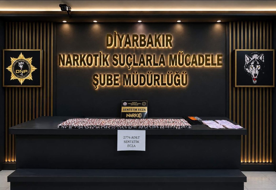 Diyarbakır’da 2 bin 776 adet sentetik ecza maddesi ele geçirildi: 1 tutuklama
