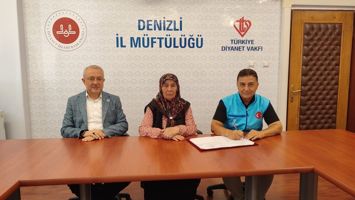 Gurbetten Denizli'ye uzanan hayır eli