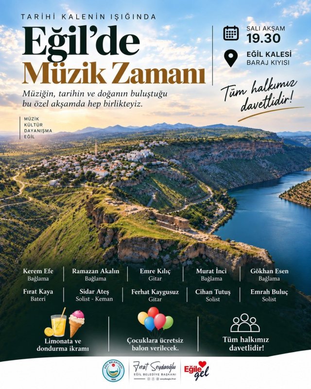 Eğil Kalesinde müzik şöleni düzenlenecek