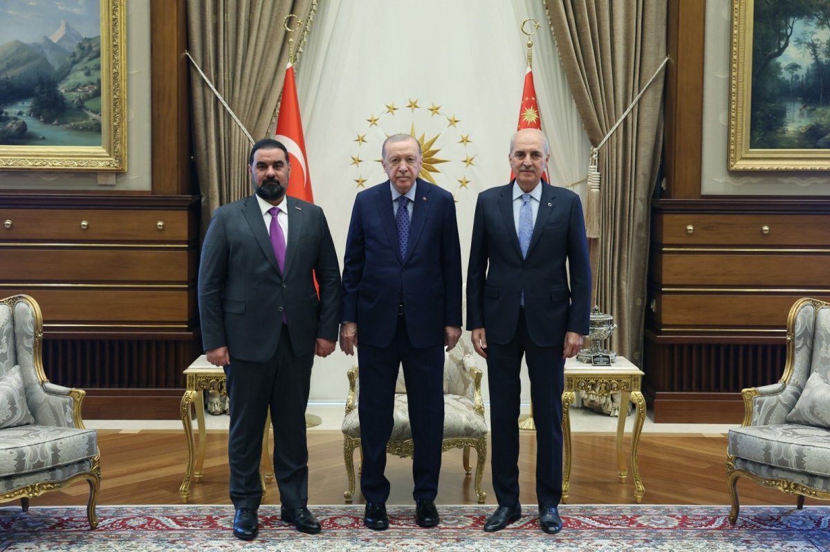 Cumhurbaşkanı Erdoğan, Irak Temsilciler Meclisi Başkanı Halbusi'yi kabul etti