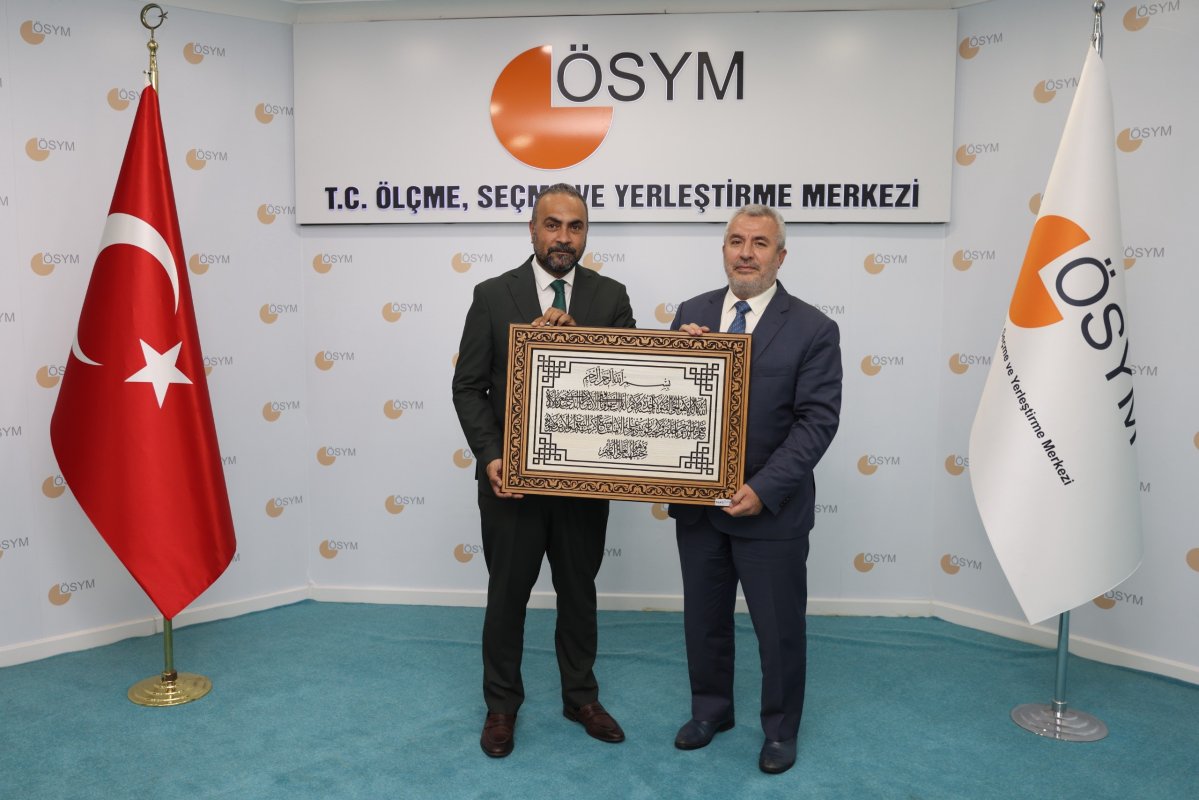 Rektör Akkaya, ÖSYM Başkanı Ersoy ile görüştü