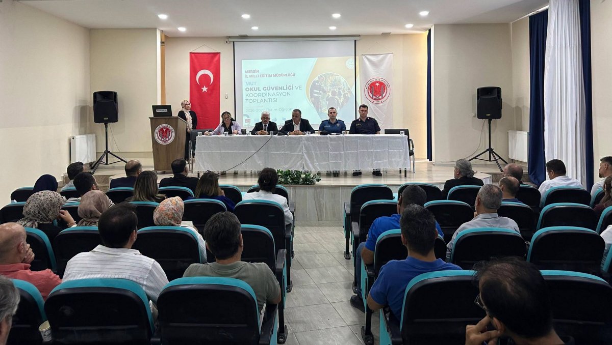 Mut’ta okul güvenliği ve koordinasyon toplantısı