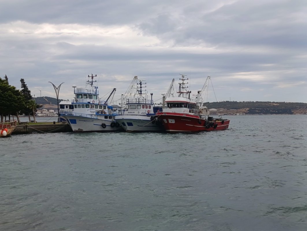Aliağa'da poyraz fırtınası balıkçıları limana bağladı