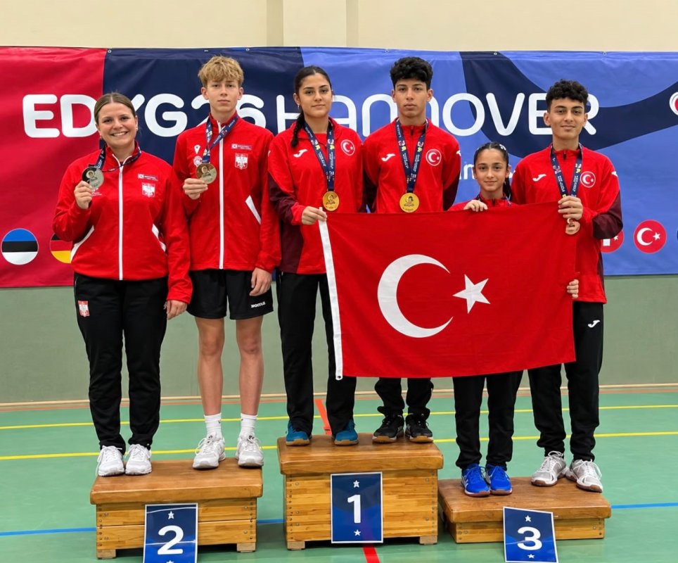 MTK öğrencisi Yalçınkaya'dan, Avrupa'da 4 altın madalya