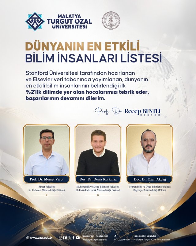 MTÜ akademisyenleri dünyanın en etkili bilim insanları listesinde