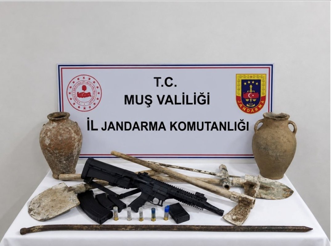 Muş’ta kaçak kazı operasyonu
