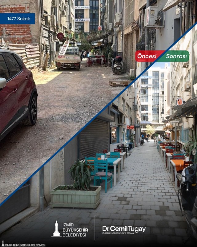 Kıbrıs Şehitleri Caddesi'nin zemini yenileniyor