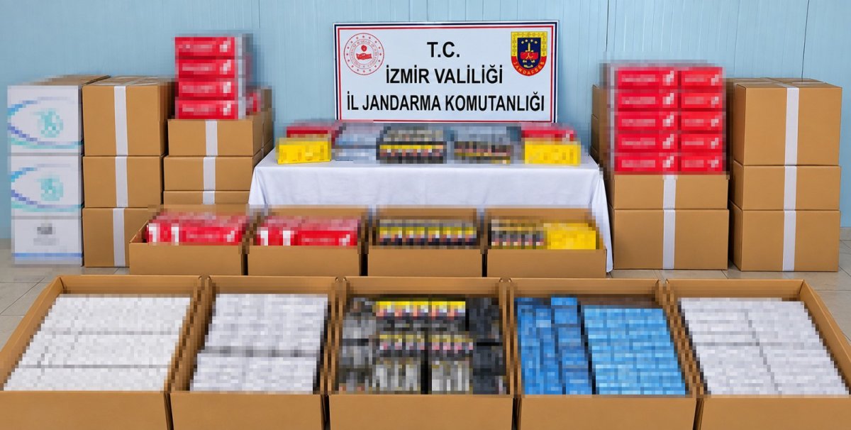 İzmir'de jandarmadan uyuşturucu ve kaçak sigara operasyonu: 2 tutuklama