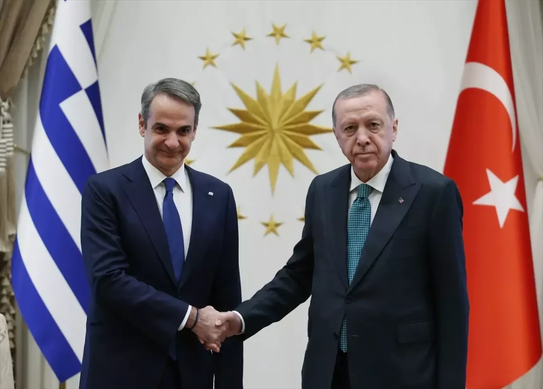 Erdoğan, Miçotakis’i Kabul Etti