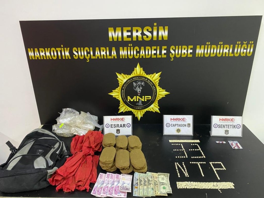 Mersin’de 1 Haftada 25 Kilo Uyuşturucu Ele Geçirildi